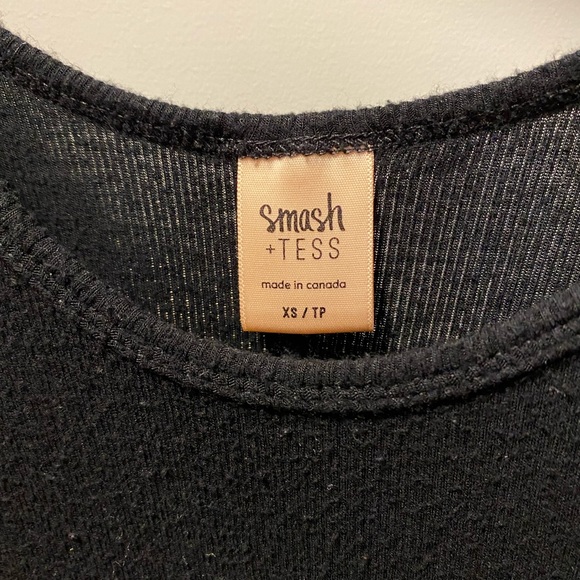 Smash and Tess deLUX ribbed bodysuit XXS black - Picture 3 of 4